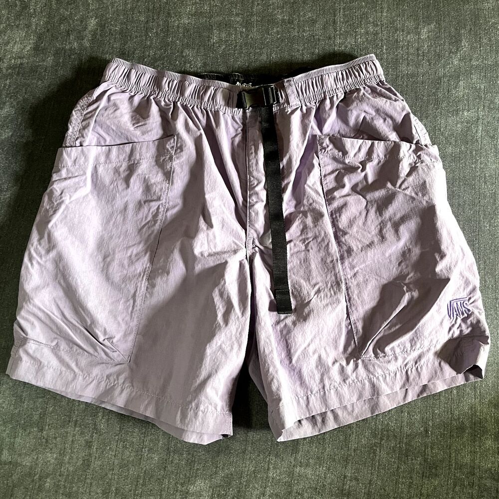 Vans MTE Trek Guide Baggy Woven Cargo Men's Shorts Purple Haze Size Medium